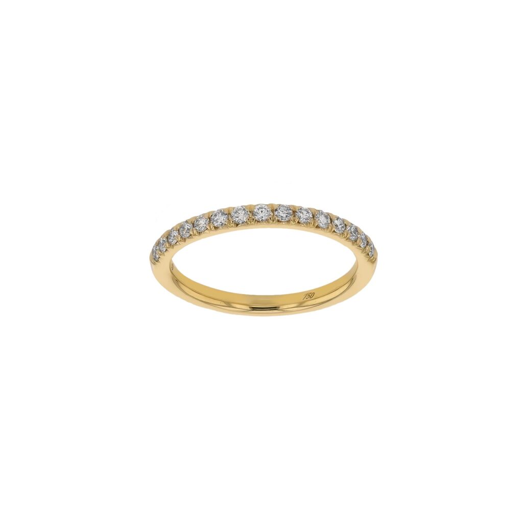 18Y 18Diamond=.20CT Round Band