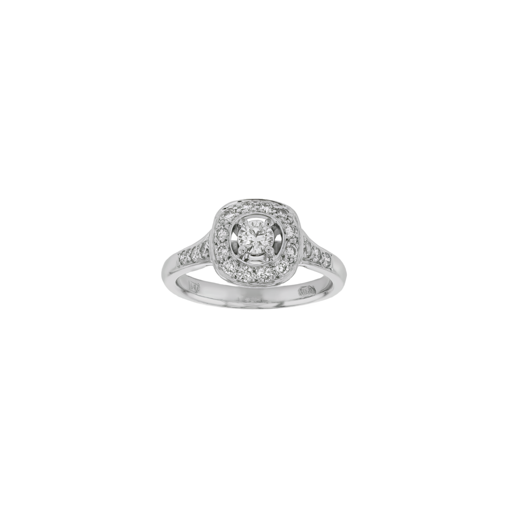 18K .90CT LAB Centre with 52Natural Side Diamonds