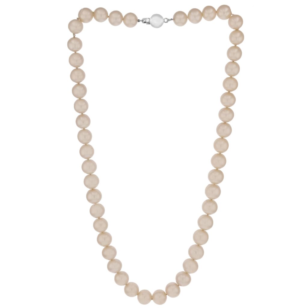 9K 9-10mm Fresh Water Pearl Strand with ball clasp